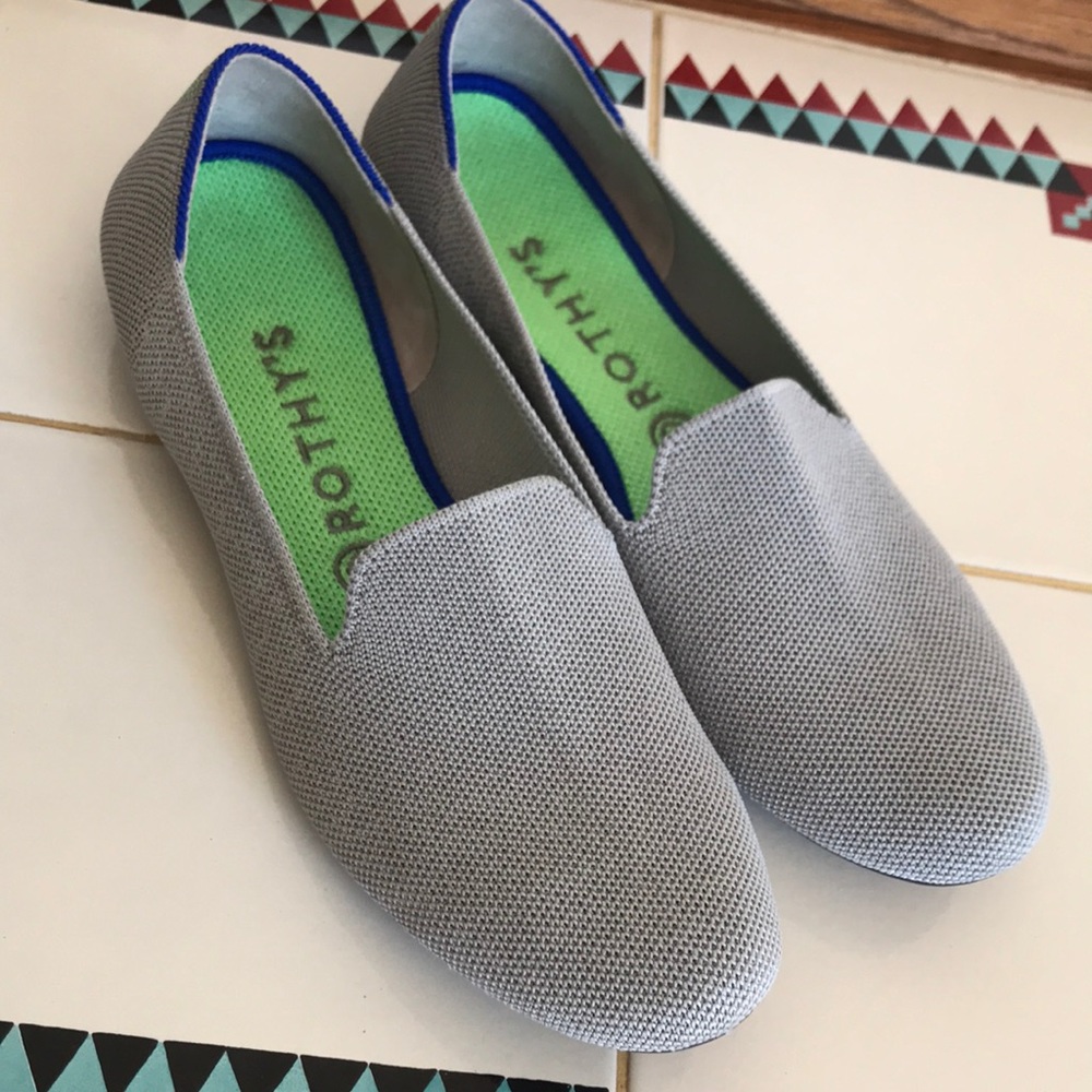 Rothys The Loafer. Light Gray size 9.5